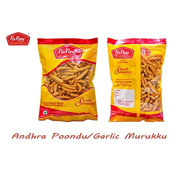 NaNees Foods Andhra Poondu Garlic Murukku