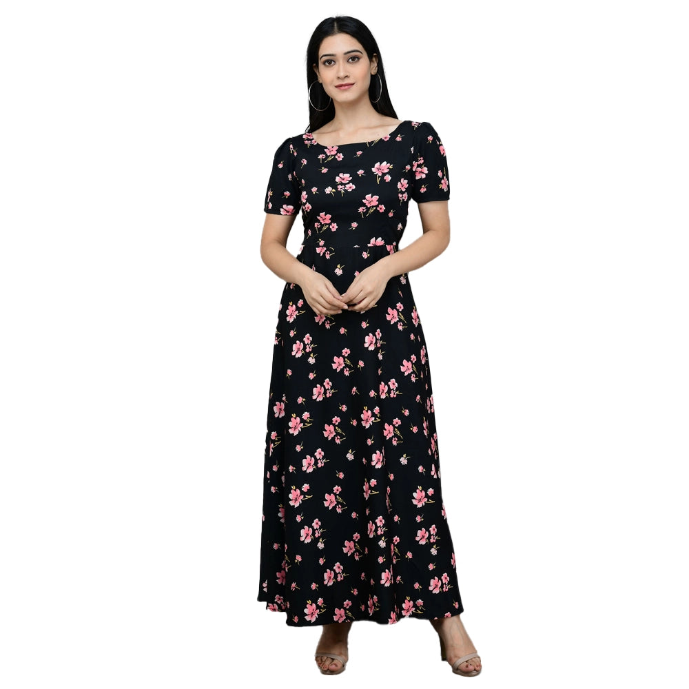 O Madam Crepe Maxi Casual Kurti (1)