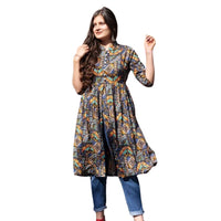 O Madam Crepe Printed Kurti (2)