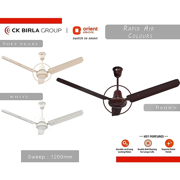 Orient1200mm Rapid Air High Speed Ceiling Fan-3