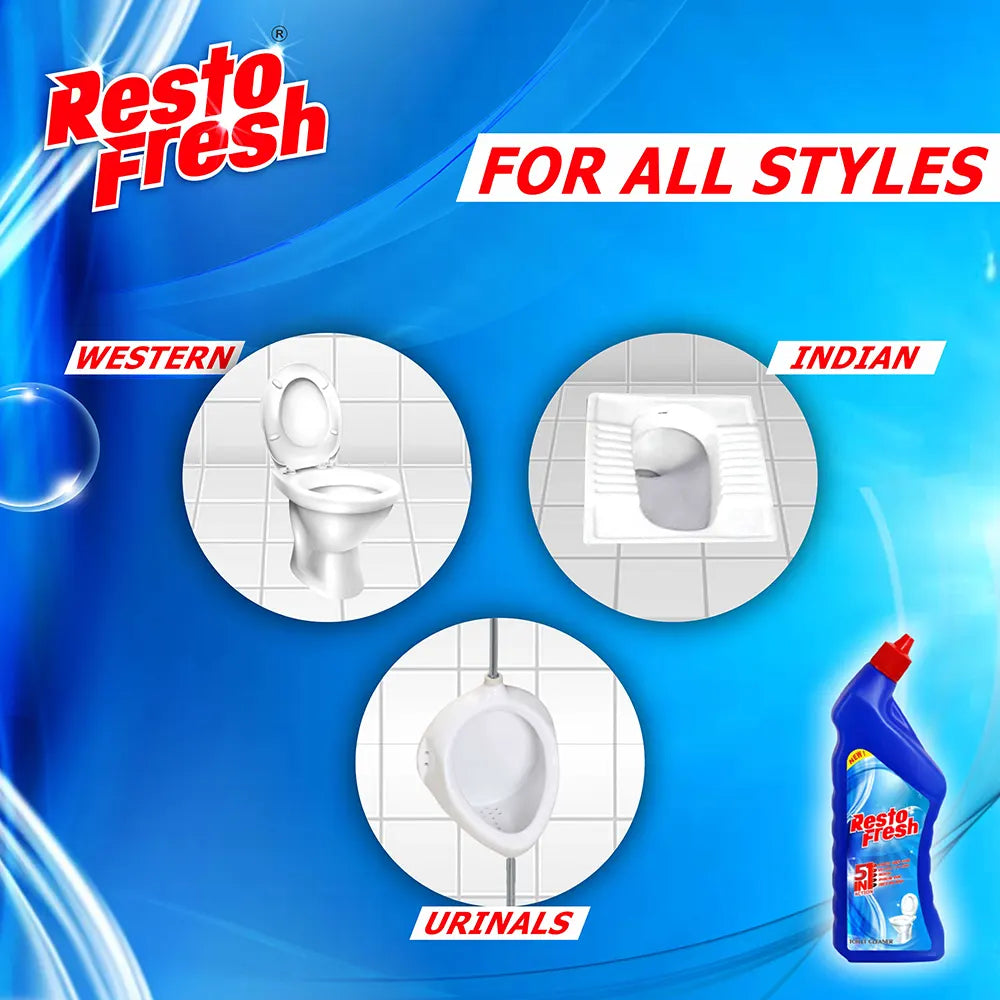 PACK OF 24 Restofresh Toilet Cleaner-500 ml-4