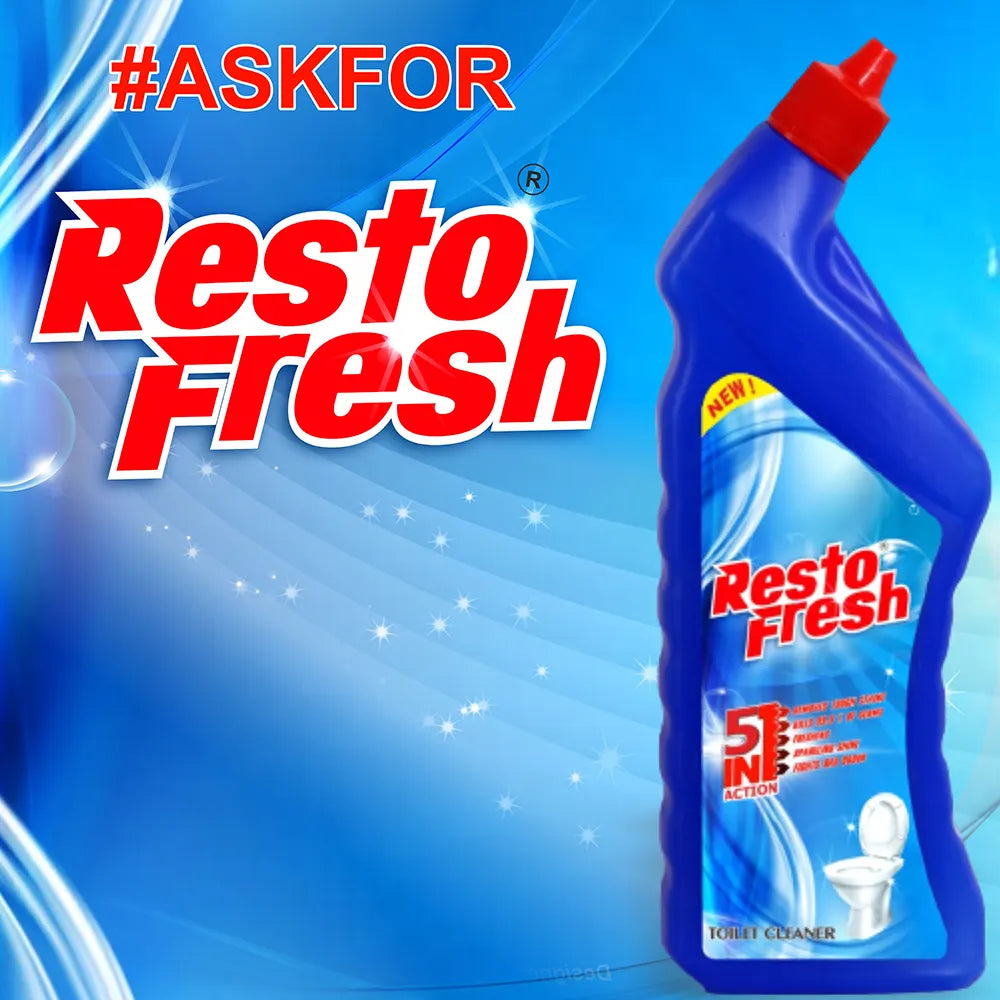 PACK OF 24 Restofresh Toilet Cleaner-500 ml-5