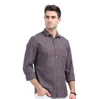 PNP GROUP Men Slim Fit Checkered Casual Shirt B-O-3