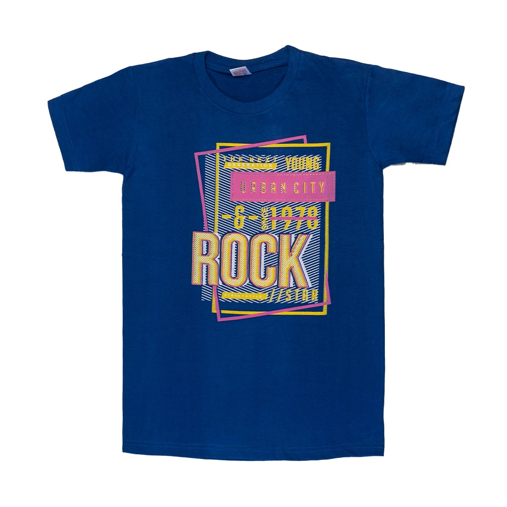 Powermerc Cotton Tees for Kids-Royal Blue