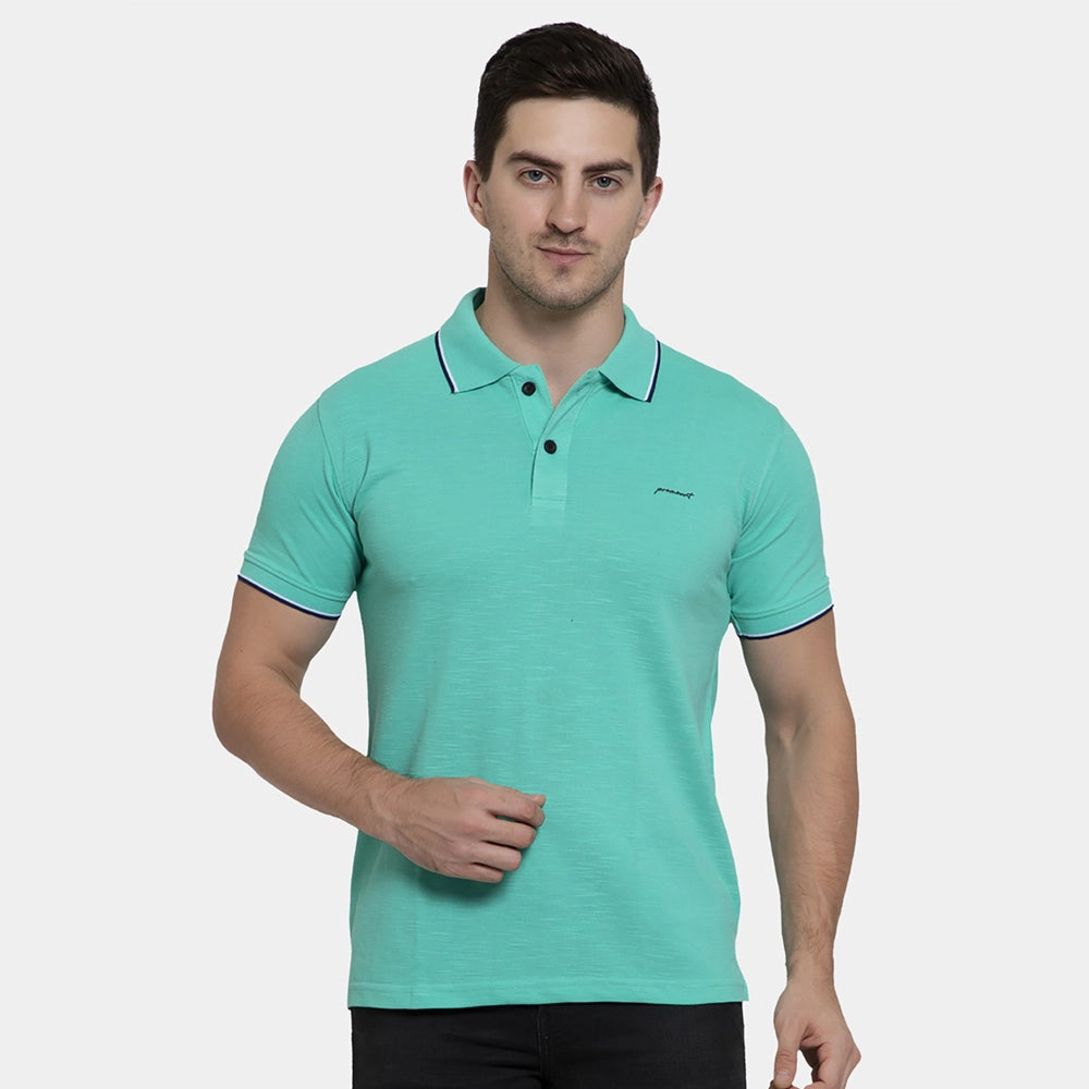 Promount Cotton Polo T-shirt with Stripe-Tipped Collar (Pack Of 6 Pieces)