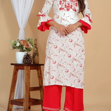 Rayon Kurti Palazzo set -1