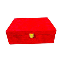 Red SuedeVelvet Empty Gift Box-1