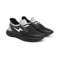 Running Shoes For Mens (Black, Grey)-1