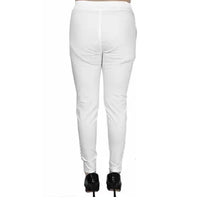 SF Ankle Length Ethnic Wear Legging (White, Solid)webp (2)