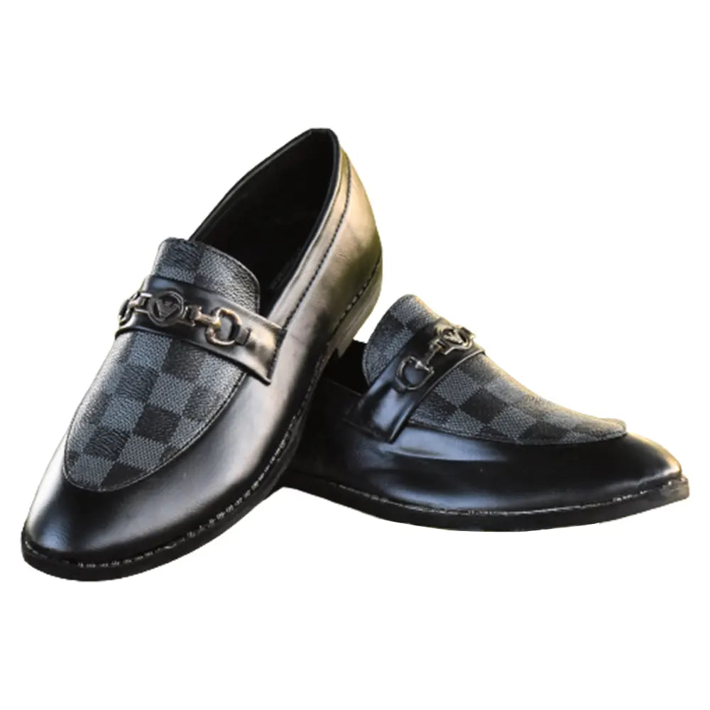 SHOEPRIX CASUAL LOAFERS FOR MEN BLACK