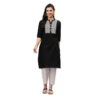 Self Dobby Yoke Design Kurta-1