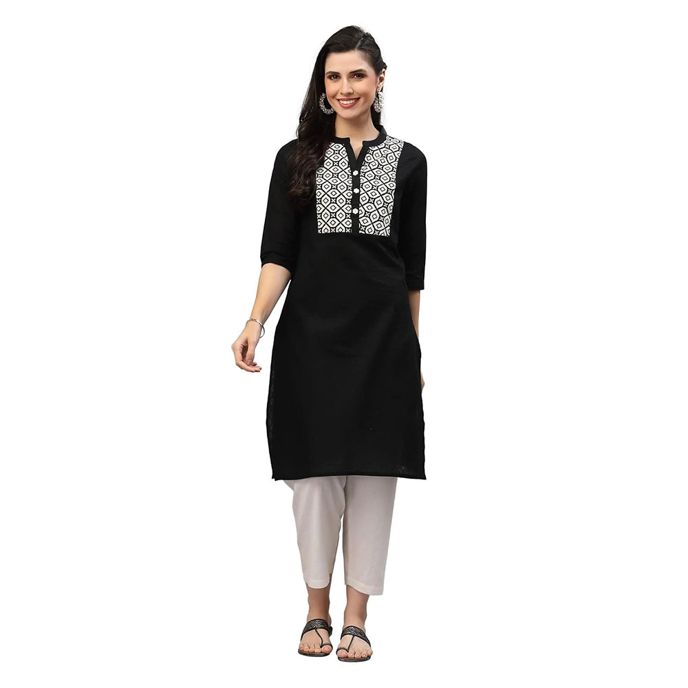 Self Dobby Yoke Design Kurta-1