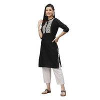 Self Dobby Yoke Design Kurta-2