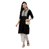 Self Dobby Yoke Design Kurta-4