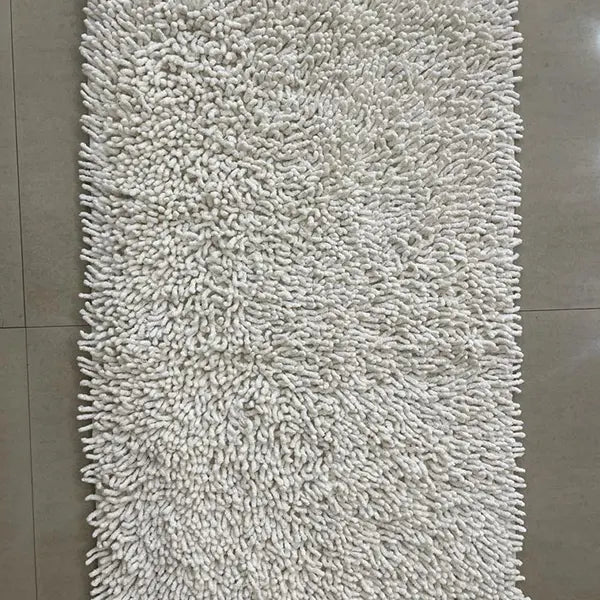 Solid Chinnile Shaggy bath matts-6