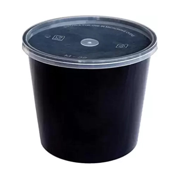 Sri Gururaya Black Round Storage Containers