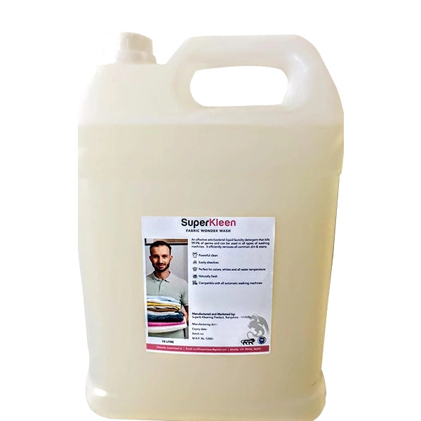 Superkleen Laundry Detergent liquid front & top load 10 Litres