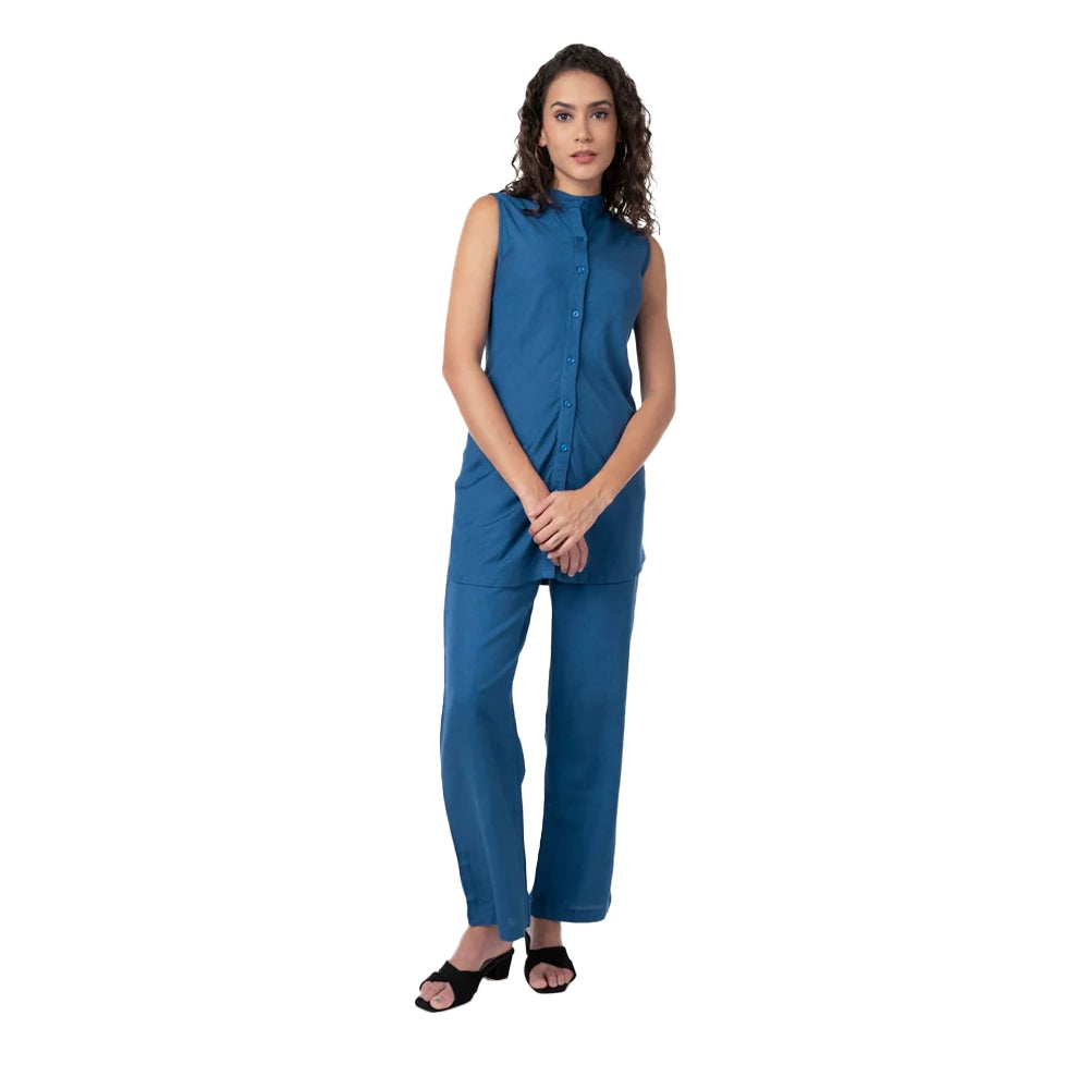 Urban suburban coord set For Women-Blue-1