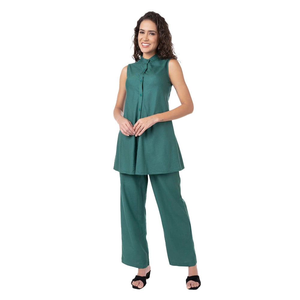 Urban suburban coord set For Women Green-1