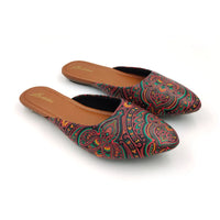 Vank Fashion Printed Flat Mules- Juttis For Girls For Casual Wear (Sizes-6 to 11 IND sizes)(Pack of 5 Pair)