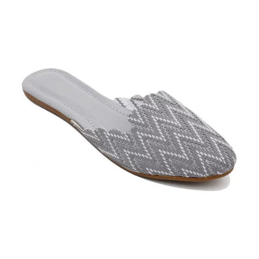 INDI CRAFT FASHION Women's Grey Flat Bellies Sandal (Pack of 6 Pairs)