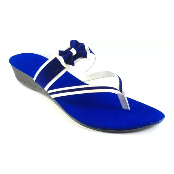 Women Navy Wedges Sandal (5)