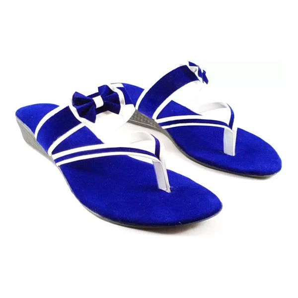 Women Navy Wedges Sandal 1