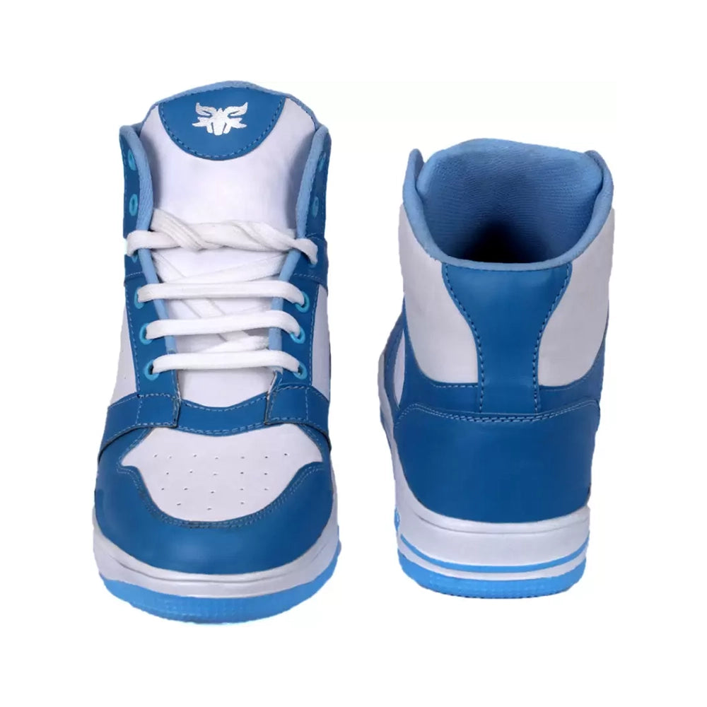 sneakers boots in low price Boots For Men( White, Blue)-2