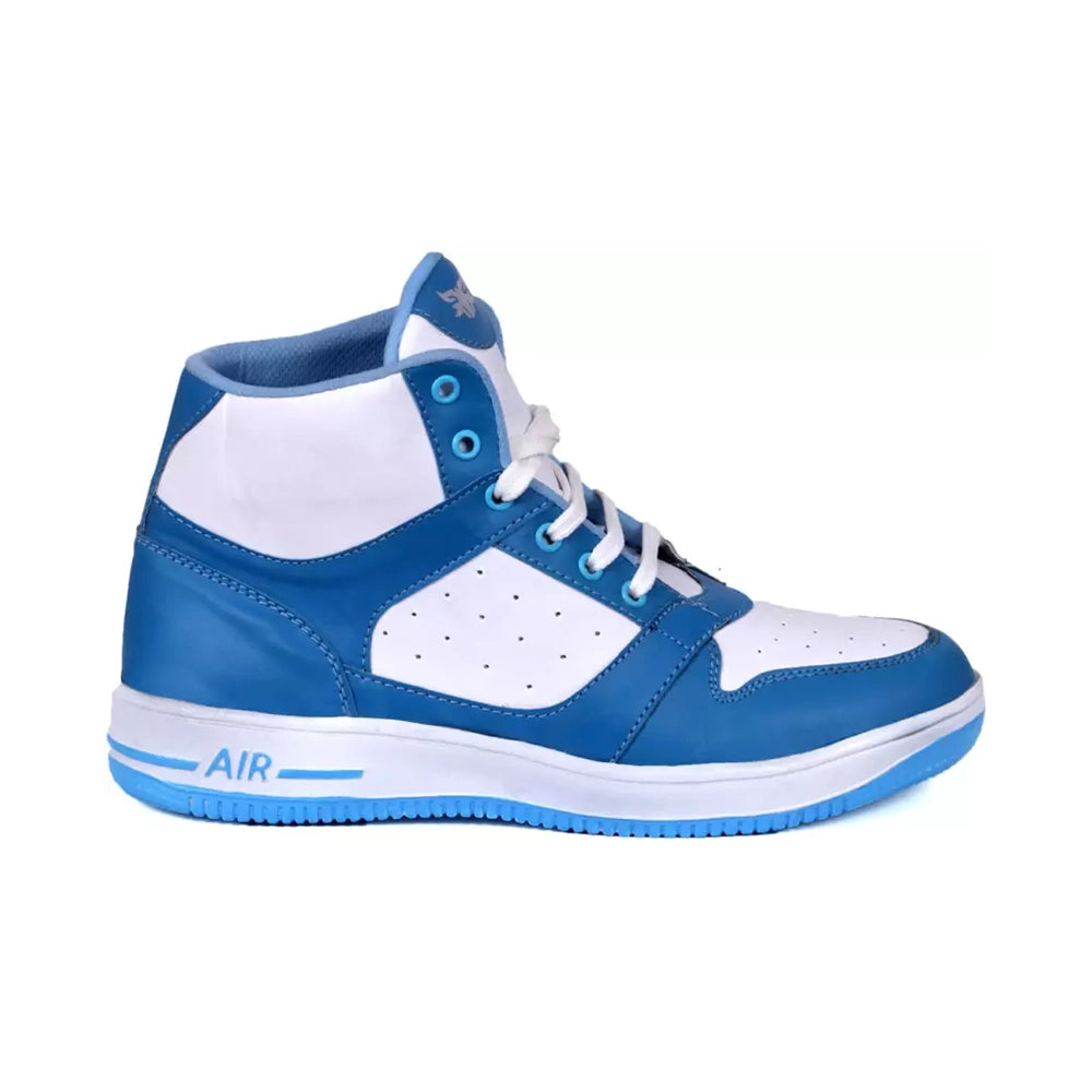 sneakers boots in low price Boots For Men( White, Blue)-3